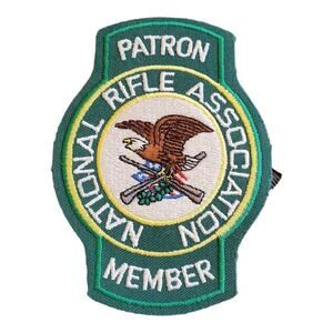 Patron National Rifle Association Eagle Symbol Fabric Embroidered Patch